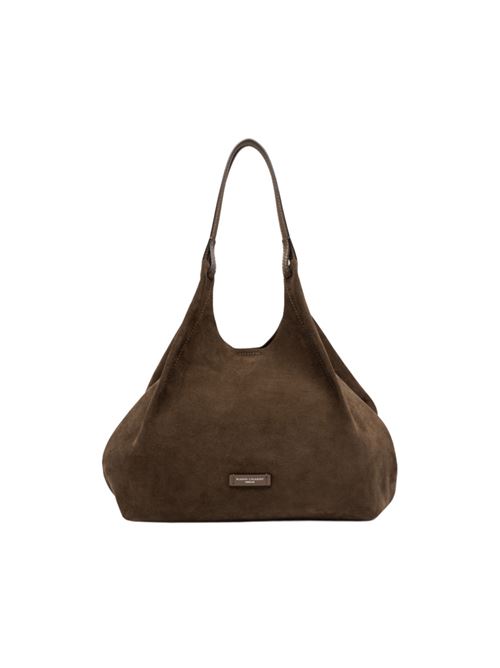 Borsa da donna in pelle scamosciata, a mano/spalla, colore daino GIANNI CHIARINI | 9780CMPL1052
